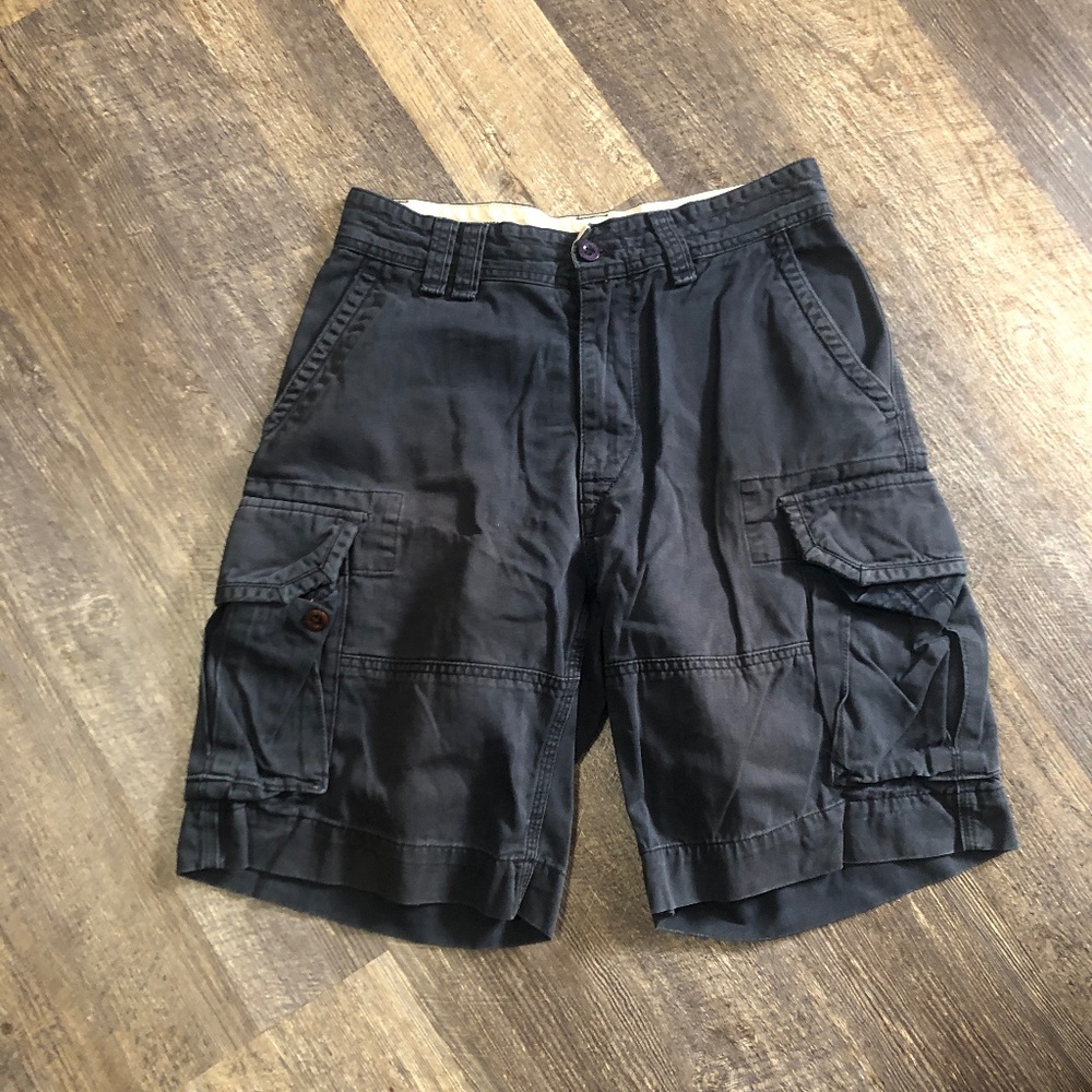 Mens Polo Lauren Navy Cotton Gellar Cargo Shorts 31 Waist